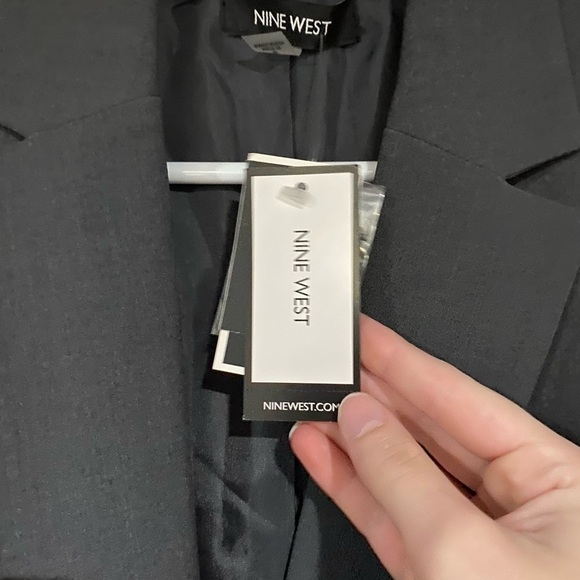 Nine West Charcoal Blazer 6 NWT - Picture 2 of 6